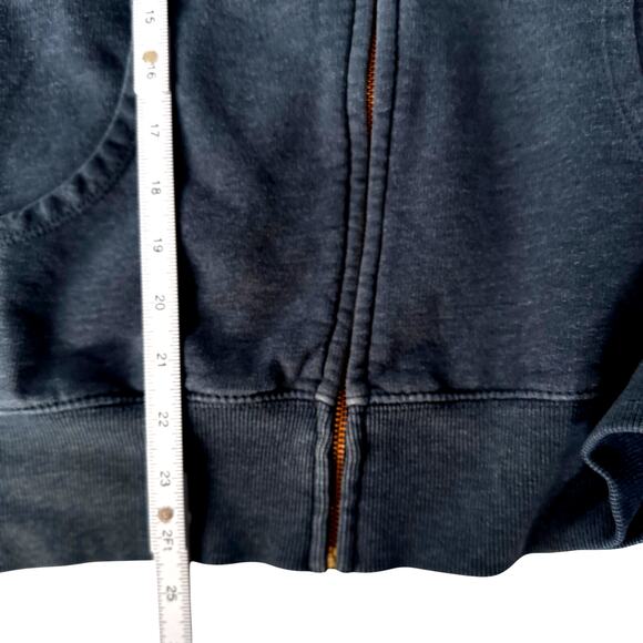 Jerry Garcia Mens Small Hand Picked Zip Up Hoodie Grateful Dead Blue Organic - Picture 8 of 9